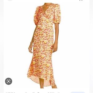 LINI Ladies Size XSmall Amalia V Neck Floral Dress